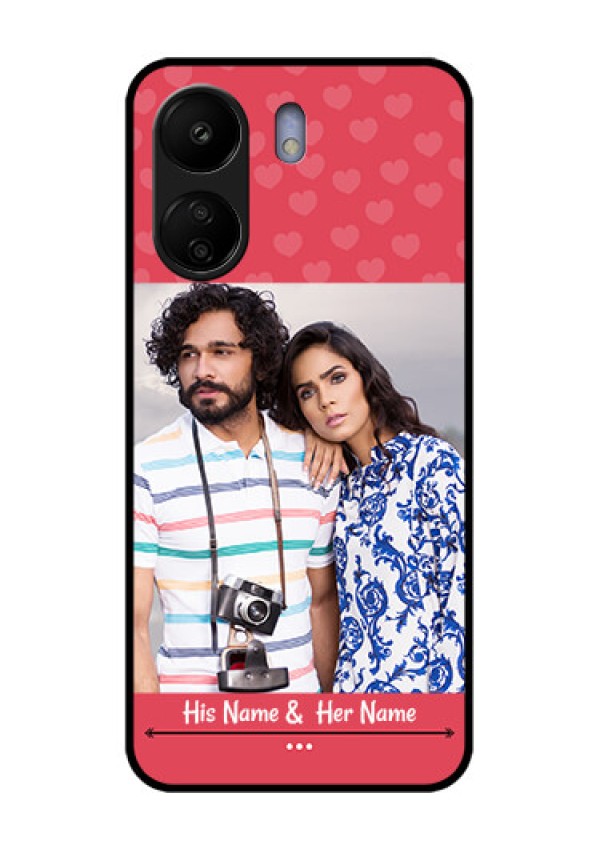 Xiaomi Redmi 13C 4G Custom Glass Phone Case - Simple Love Design