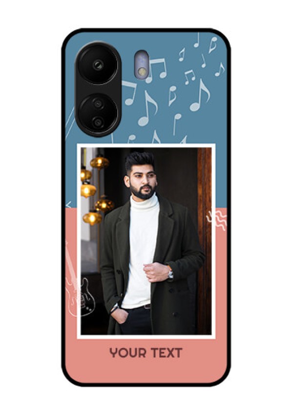 Xiaomi Redmi 13C 4G Custom Glass Phone Case - With Color Musical Note Design