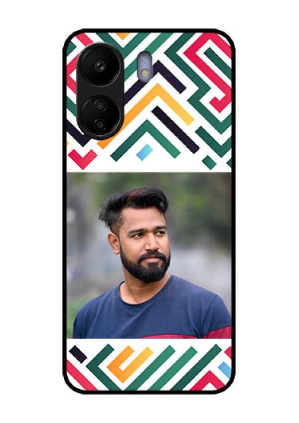 Xiaomi Redmi 13C 4G Custom Glass Phone Case - Colorful Maze Pattern Design