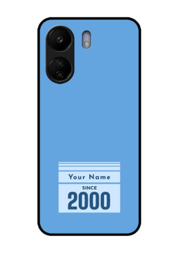 Xiaomi Redmi 13C 4G Custom Glass Phone Case - Custom Year Of Birth Design