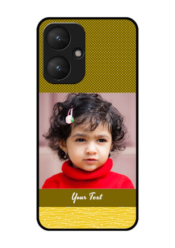 Xiaomi Redmi 13C 5G Custom Glass Phone Case - Simple Green Color Design
