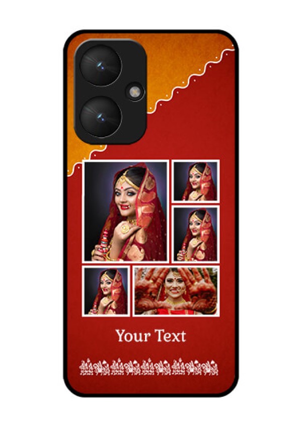 Xiaomi Redmi 13C 5G Custom Glass Phone Case - Wedding Pic Upload Design