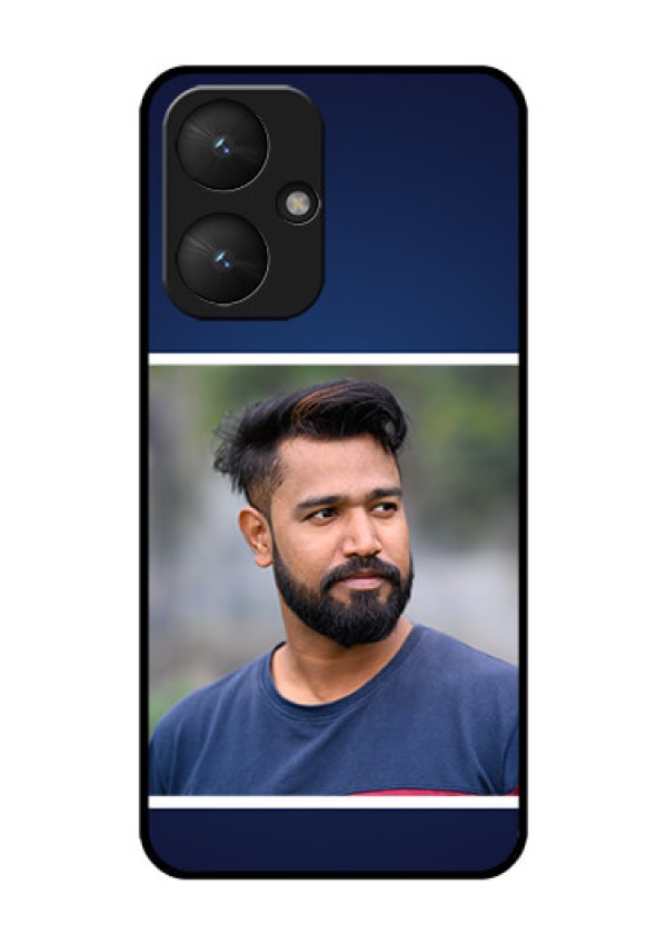 Xiaomi Redmi 13C 5G Custom Glass Phone Case - Simple Royal Blue Design