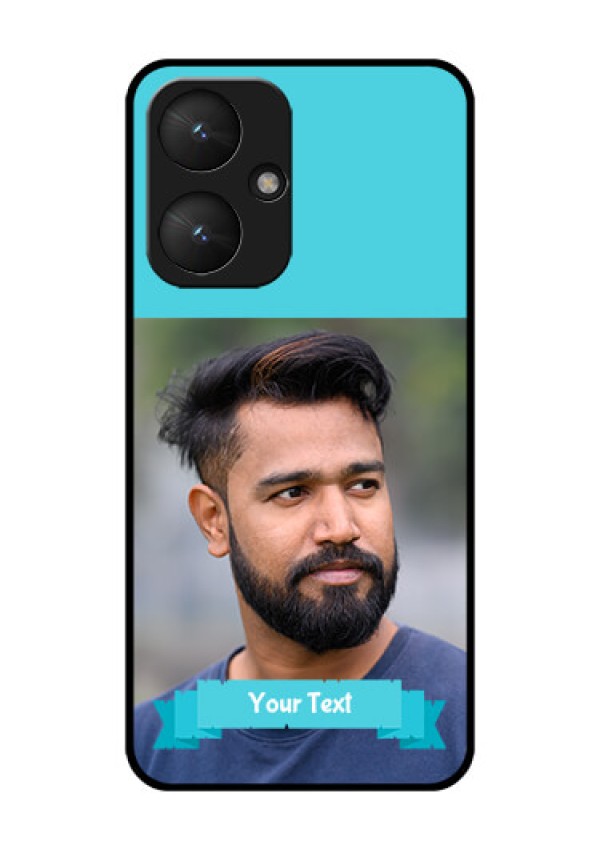 Xiaomi Redmi 13C 5G Custom Glass Phone Case - Blue Color Design
