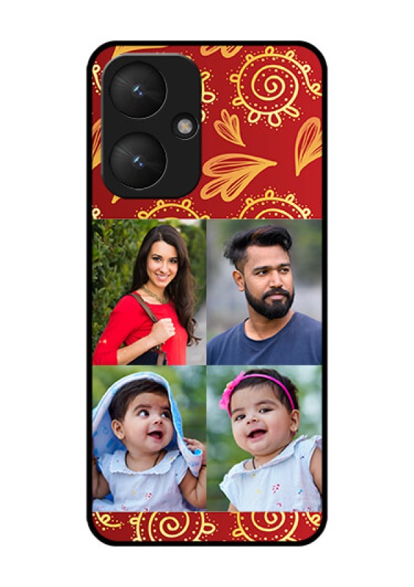 Xiaomi Redmi 13C 5G Custom Glass Phone Case - 4 Image Traditional Design