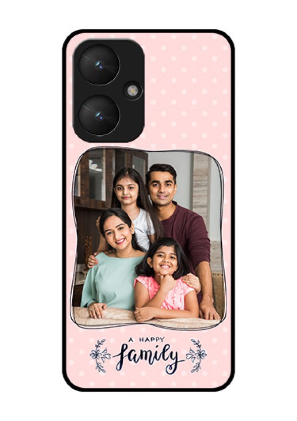 Xiaomi Redmi 13C 5G Custom Glass Phone Case - Family With Dots Design