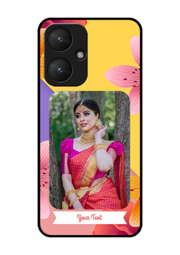 Xiaomi Redmi 13C 5G Custom Glass Phone Case - 3 Image With Vintage Floral Design