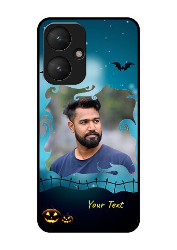 Xiaomi Redmi 13C 5G Custom Glass Phone Case - Halloween Frame Design