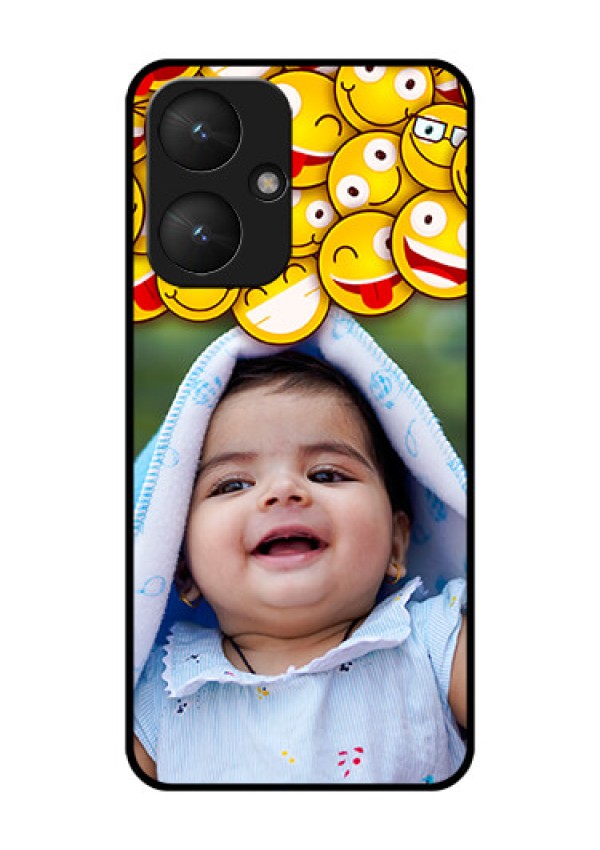 Xiaomi Redmi 13C 5G Custom Glass Phone Case - With Smiley Emoji Design