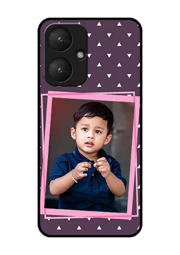 Xiaomi Redmi 13C 5G Custom Glass Phone Case - Triangle Pattern Dotted Design