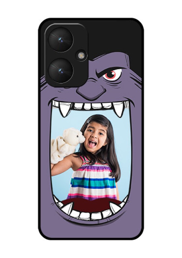 Xiaomi Redmi 13C 5G Custom Glass Phone Case - Angry Monster Design