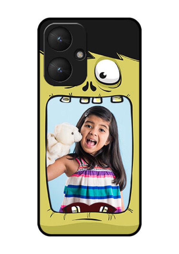 Xiaomi Redmi 13C 5G Custom Glass Phone Case - Cartoon Monster Back Case Design