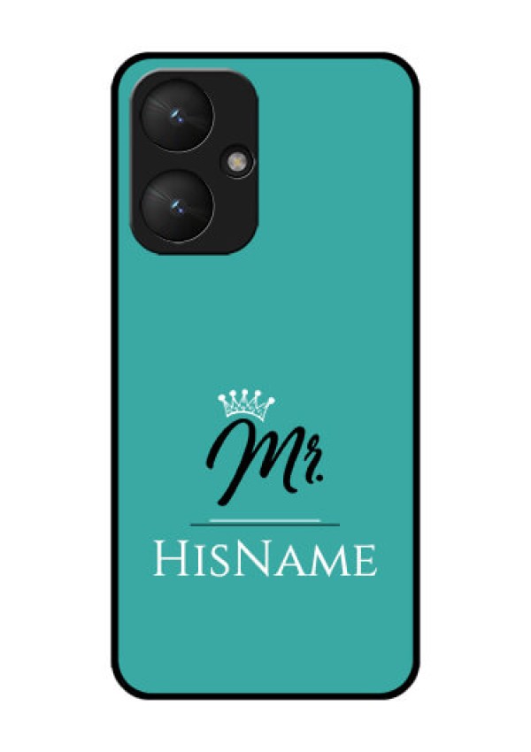 Xiaomi Redmi 13C 5G Custom Glass Phone Case - Mr With Name Design