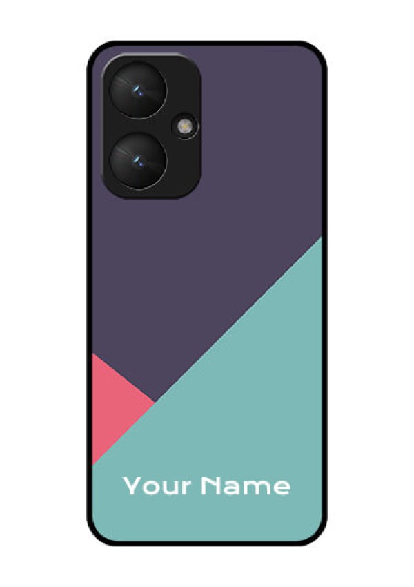 Xiaomi Redmi 13C 5G Custom Glass Phone Case - Tri Color Abstract Design
