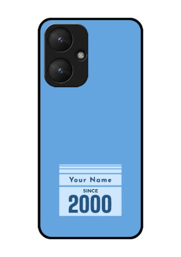 Xiaomi Redmi 13C 5G Custom Glass Phone Case - Custom Year Of Birth Design
