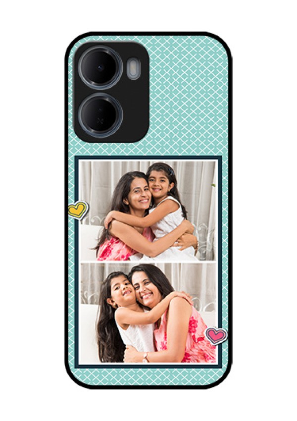 Xiaomi Redmi 15A 5G Custom Glass Phone Case - 2 Image Holder With Pattern Design