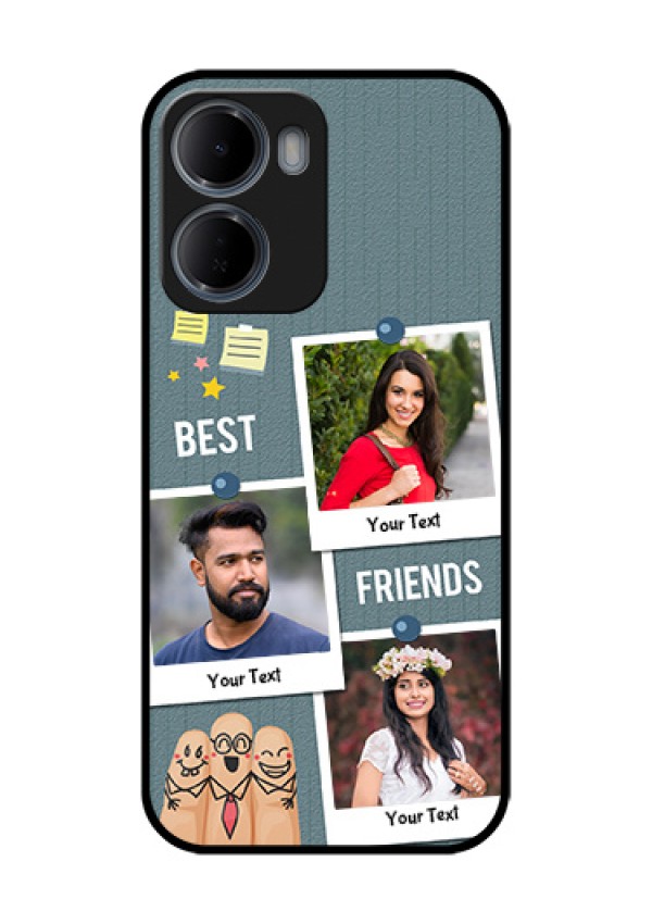 Xiaomi Redmi 15A 5G Custom Glass Phone Case - Sticky Frames And Friendship Design