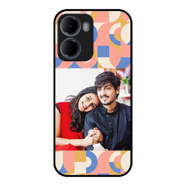 Xiaomi Redmi 15A 5G Custom Glass Phone Case - Semi - Circle Maze Pattern Design
