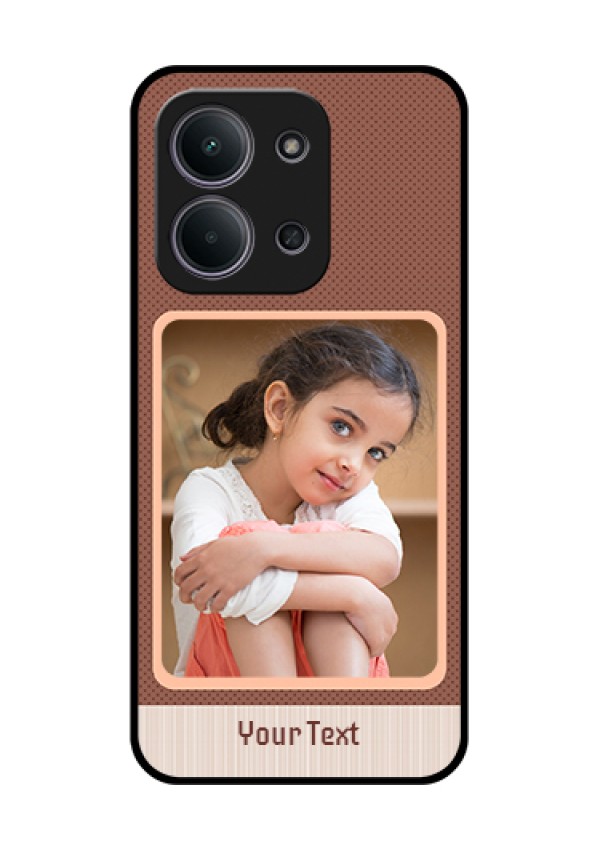 Xiaomi Redmi 15C 5G Custom Glass Phone Case - Simple Pic Upload Design