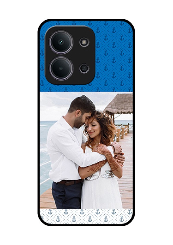 Xiaomi Redmi 15C 5G Custom Glass Phone Case - Blue Anchors Design