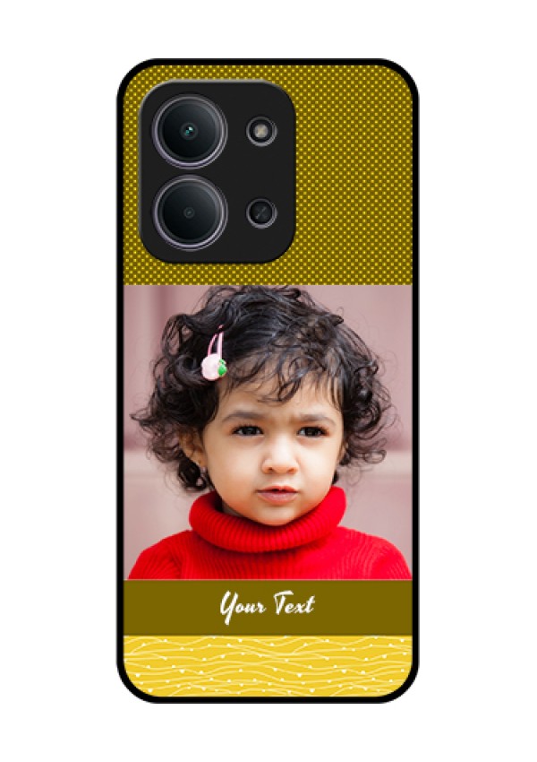 Xiaomi Redmi 15C 5G Custom Glass Phone Case - Simple Green Color Design