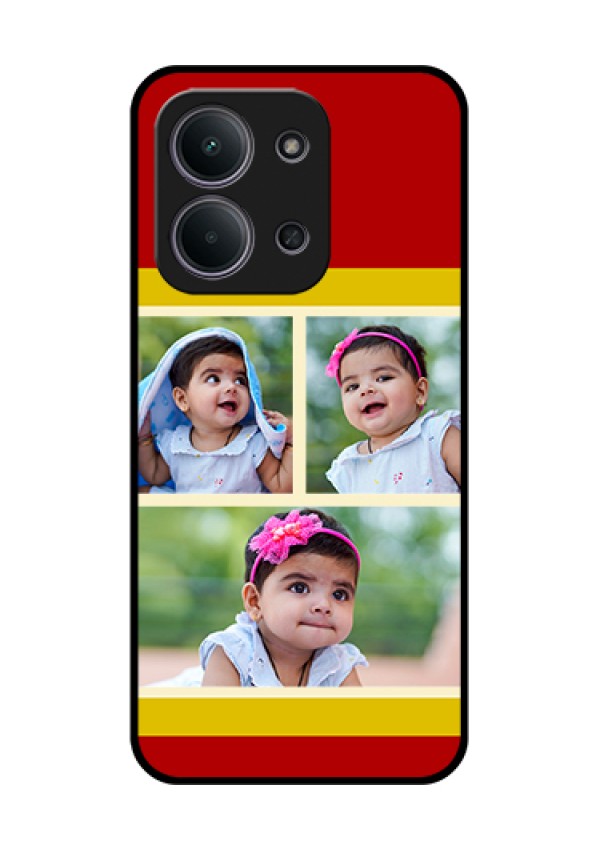 Xiaomi Redmi 15C 5G Custom Glass Phone Case - Multiple Pic Upload Design