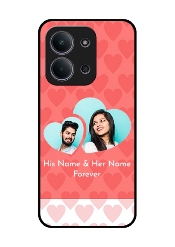 Xiaomi Redmi 15C 5G Custom Glass Phone Case - Couple Pic Upload Design