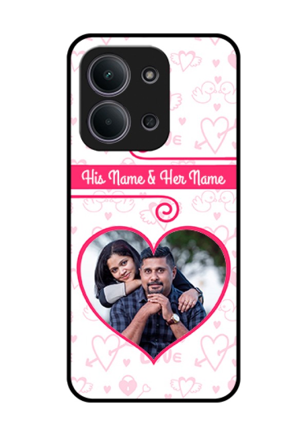 Xiaomi Redmi 15C 5G Custom Glass Phone Case - Heart Shape Love Design
