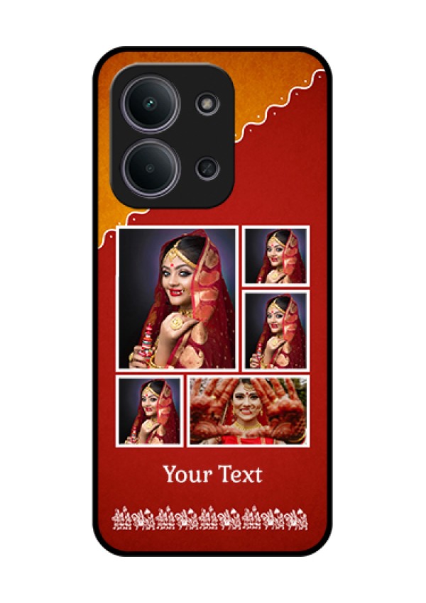 Xiaomi Redmi 15C 5G Custom Glass Phone Case - Wedding Pic Upload Design