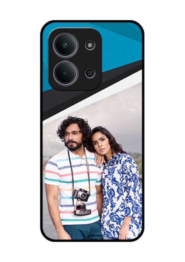 Xiaomi Redmi 15C 5G Custom Glass Phone Case - Simple Pattern Photo Upload Design