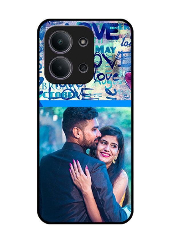 Xiaomi Redmi 15C 5G Custom Glass Phone Case - Colorful Love Design