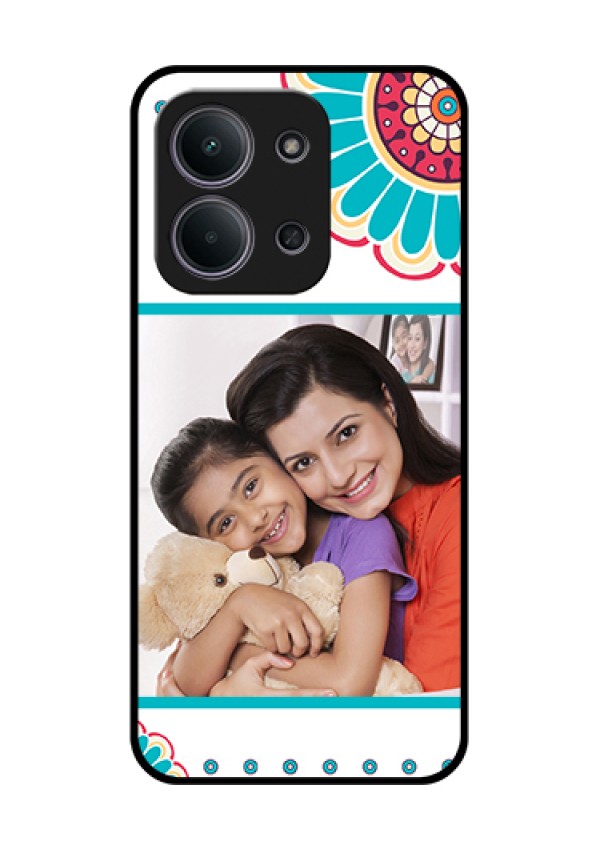 Xiaomi Redmi 15C 5G Custom Glass Phone Case - Flower Design