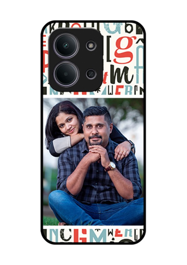 Xiaomi Redmi 15C 5G Custom Glass Phone Case - Alphabet Design