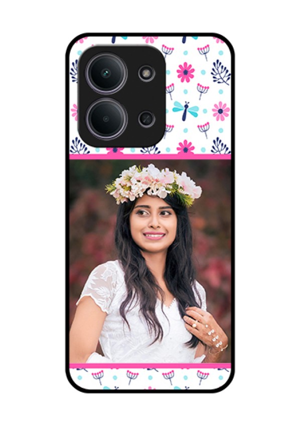 Xiaomi Redmi 15C 5G Custom Glass Phone Case - Colorful Flower Design