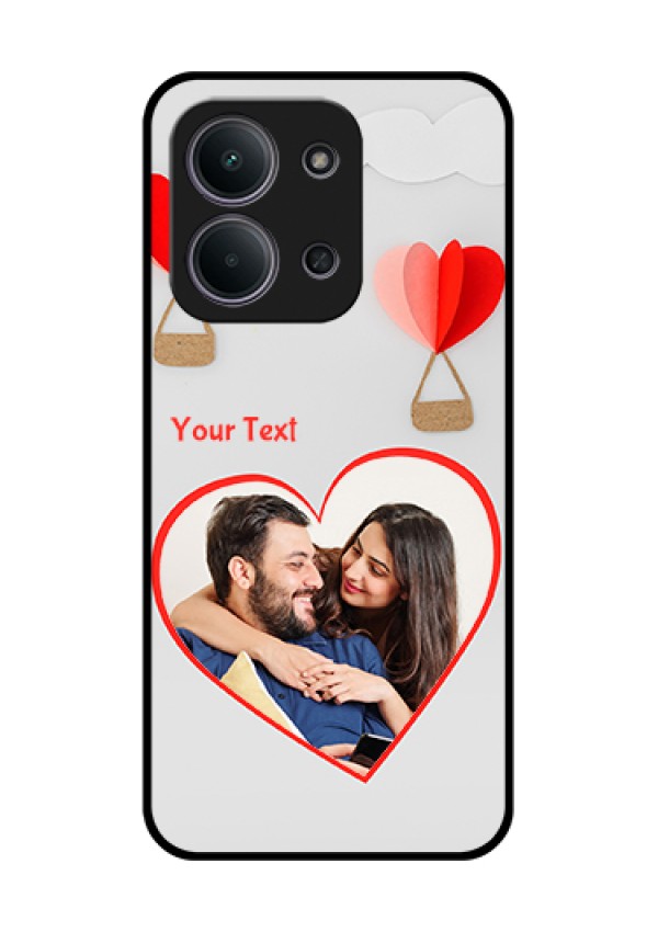 Xiaomi Redmi 15C 5G Custom Glass Phone Case - Parachute Love Design