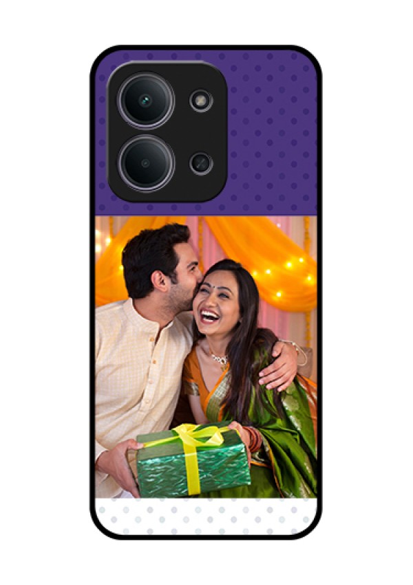 Xiaomi Redmi 15C 5G Custom Glass Phone Case - Violet Colored Pattern Design