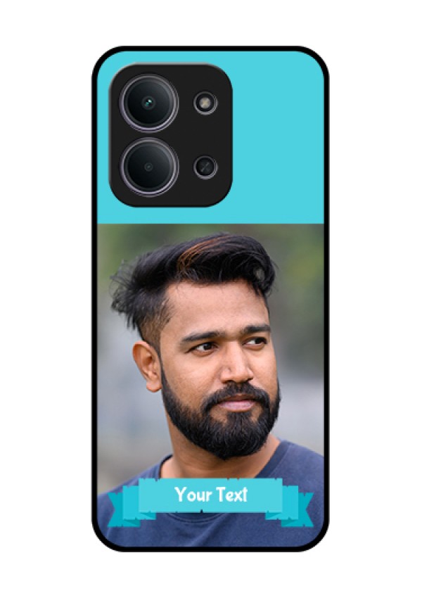 Xiaomi Redmi 15C 5G Custom Glass Phone Case - Blue Color Design