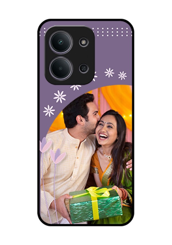 Xiaomi Redmi 15C 5G Custom Glass Phone Case - Lavender Flowers Design