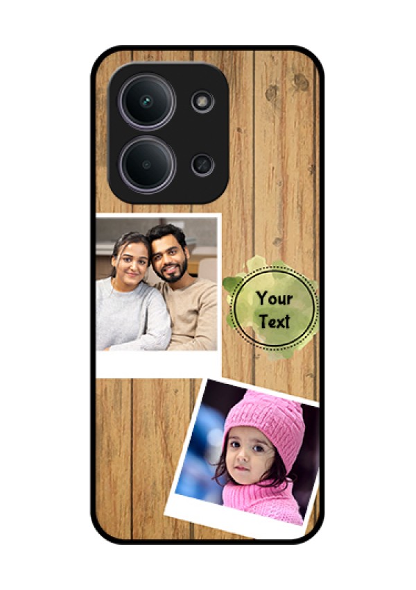 Xiaomi Redmi 15C 5G Custom Glass Phone Case - Wooden Texture Design