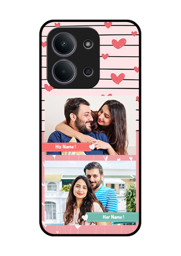Xiaomi Redmi 15C 5G Custom Glass Phone Case - Photo With Heart Design