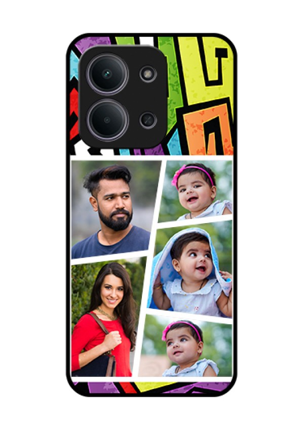 Xiaomi Redmi 15C 5G Custom Glass Phone Case - Graffiti Pattern Design