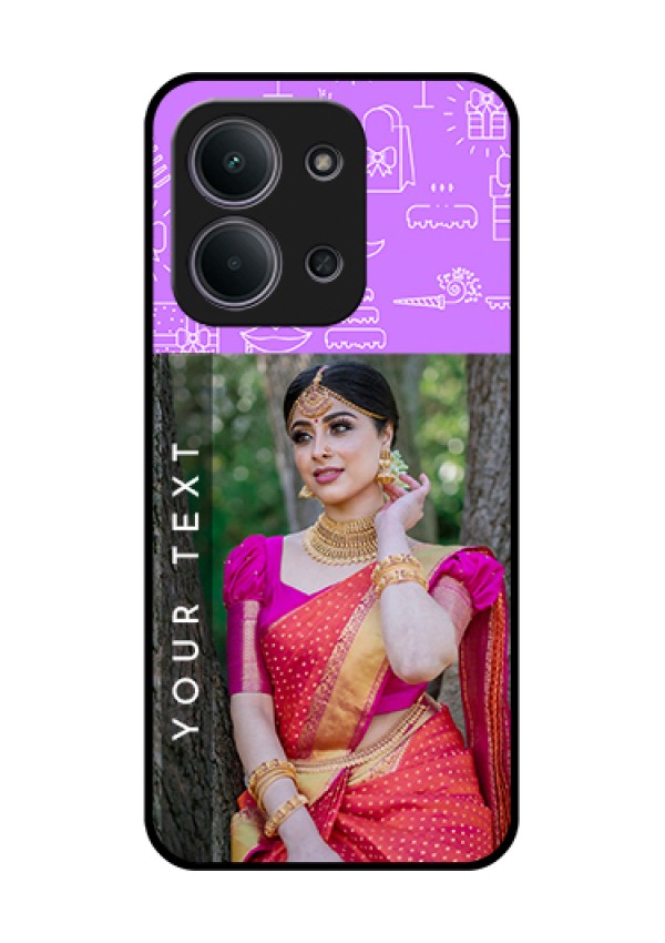 Xiaomi Redmi 15C 5G Custom Glass Phone Case - Birthday Icons Design