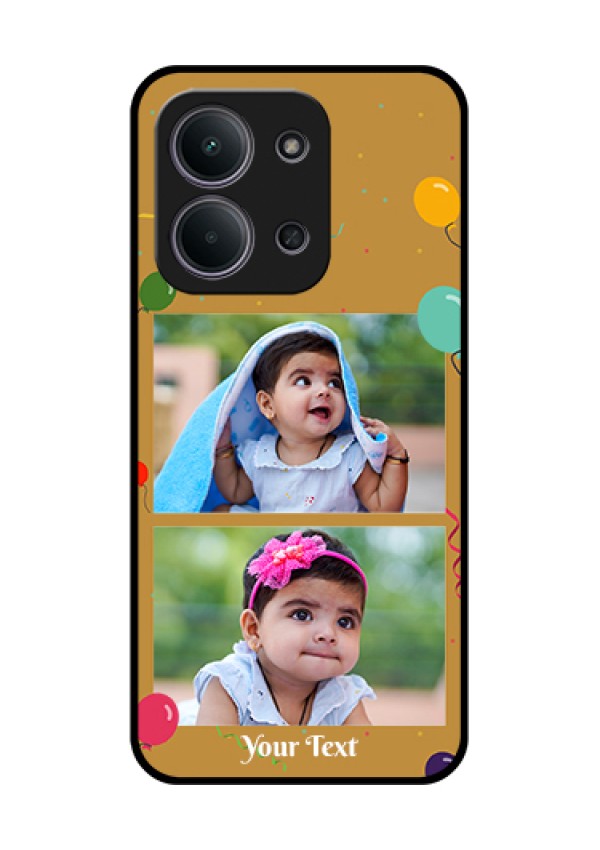 Xiaomi Redmi 15C 5G Custom Glass Phone Case - Image Holder With Birthday Celebrations Design