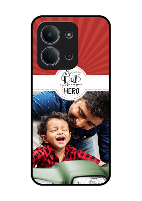 Xiaomi Redmi 15C 5G Custom Glass Phone Case - My Dad Hero Design