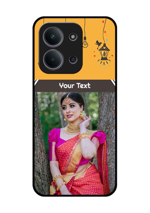 Xiaomi Redmi 15C 5G Custom Glass Phone Case - With Family Picture And Icons