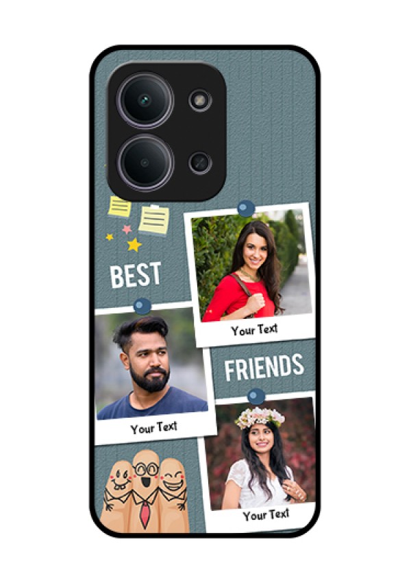 Xiaomi Redmi 15C 5G Custom Glass Phone Case - Sticky Frames And Friendship Design