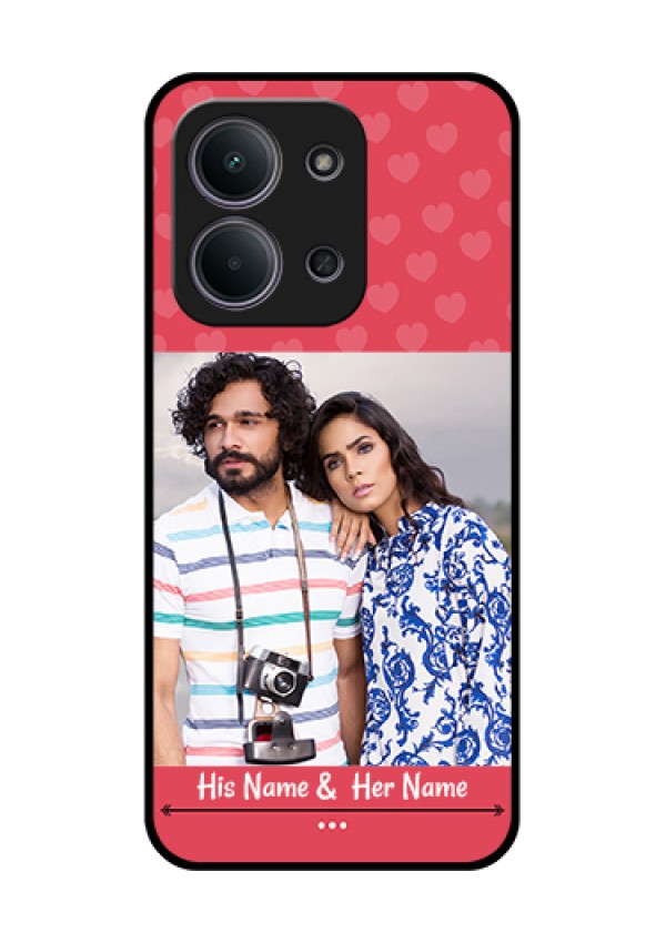 Xiaomi Redmi 15C 5G Custom Glass Phone Case - Simple Love Design