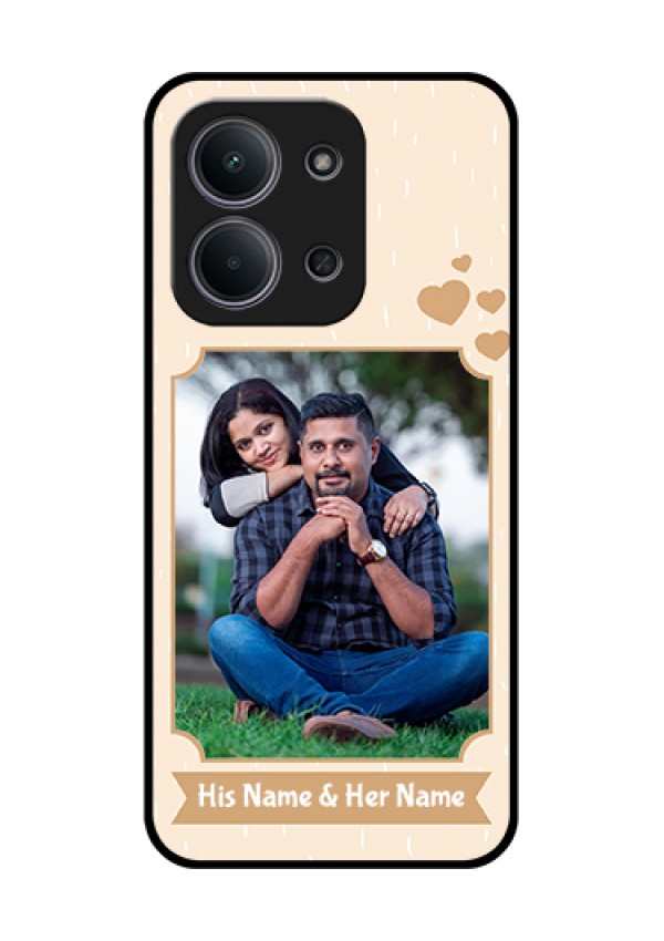 Xiaomi Redmi 15C 5G Custom Glass Phone Case - With Confetti Love Design