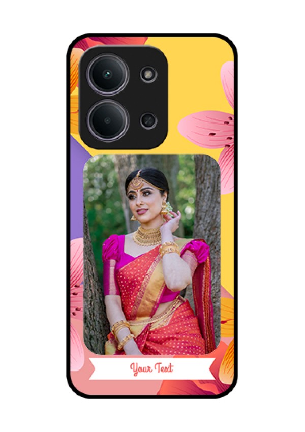 Xiaomi Redmi 15C 5G Custom Glass Phone Case - 3 Image With Vintage Floral Design