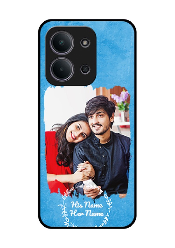 Xiaomi Redmi 15C 5G Custom Glass Phone Case - Blue Color Vintage Design